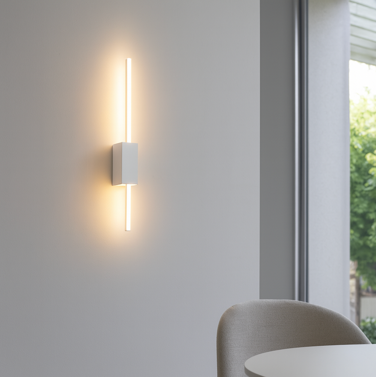 Agos applique LED alluminio policarbonato bianco Ondaluce 12W 3000K dimmerabile orientabile