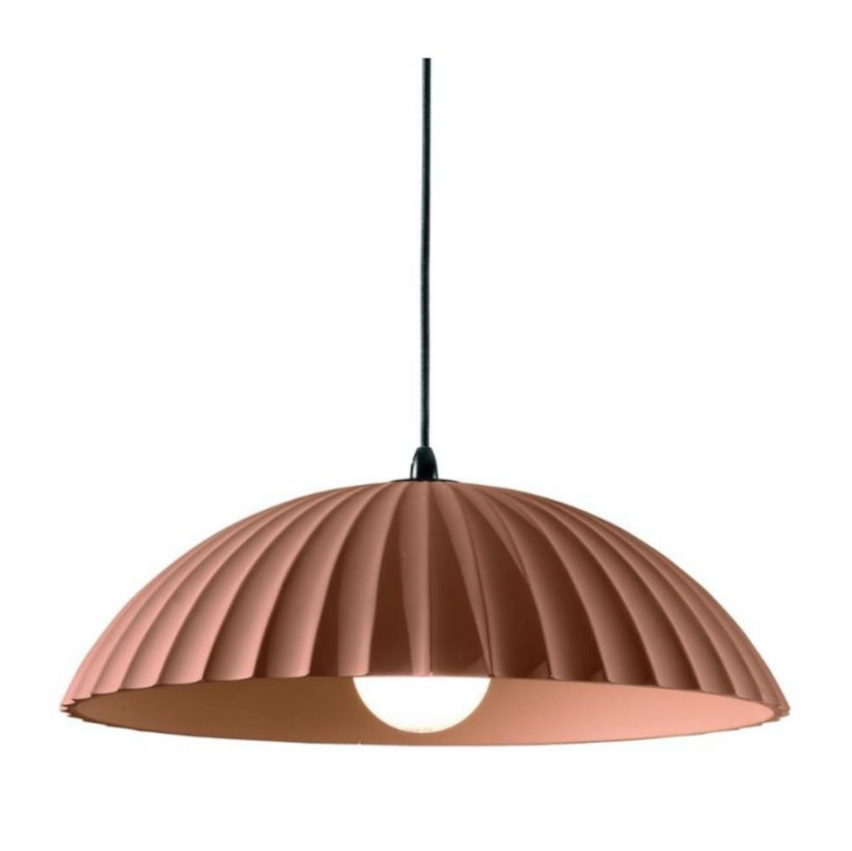 Rustic lampadario sospensione cemento verniciato ruggine Ondaluce E27 15W